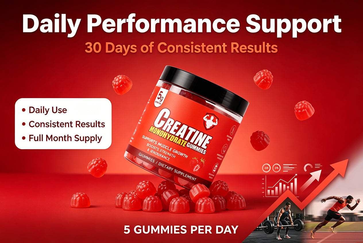 Topteng  Strawberry-flavored Creatine Monohydrate Gummies