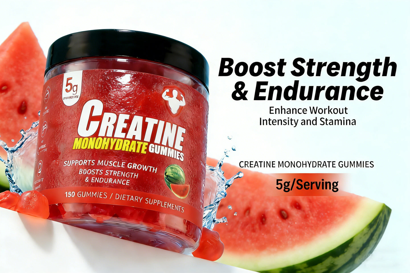 Topteng  Watermelon-flavored Creatine Monohydrate Gummies