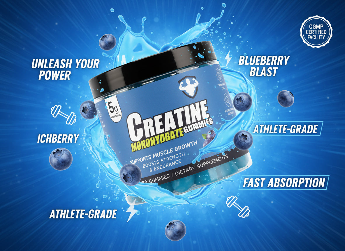 Topteng  Blueberry-flavored Creatine Monohydrate Gummies