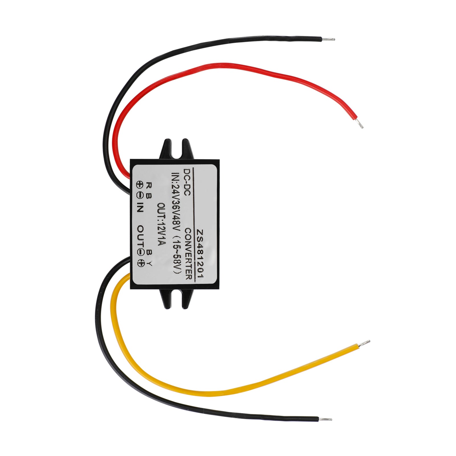 Waterproof Buck Step Down Converter DC24V 36V 48V to DC12V 1A Car Power Module