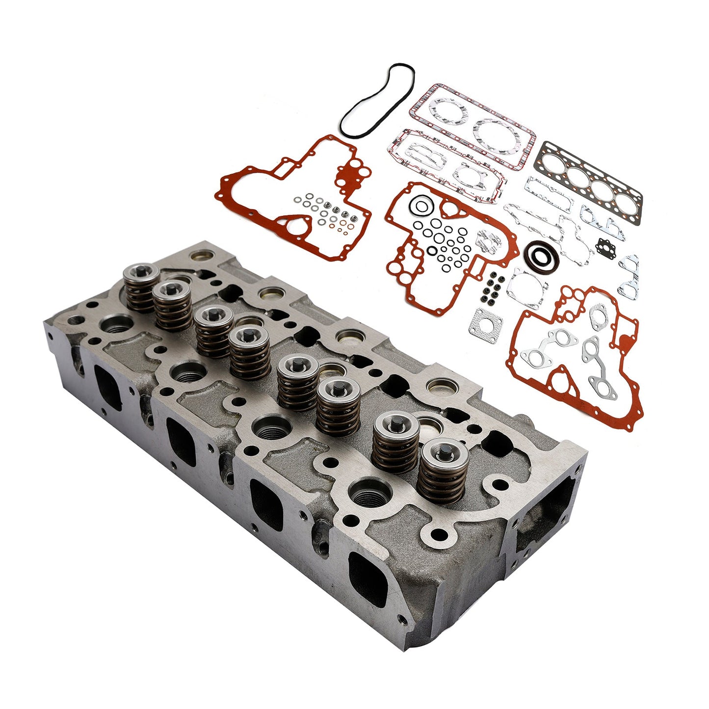 Complete Cylinder Head with Gasket Kit for Kubota V1702 V1702B Engine Bobcat 733 743 Loader