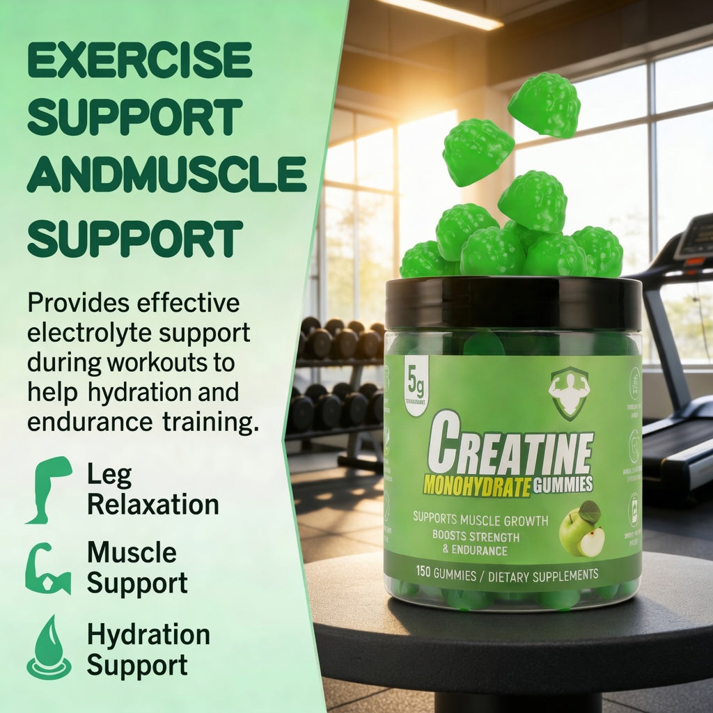 Topteng  Green Apple-flavored Creatine Monohydrate Gummies