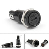 2PCS SCI R3-11 Panel Mount Chassis Fuse Holder For 5x20mm Glass Fuses 10A 250V
