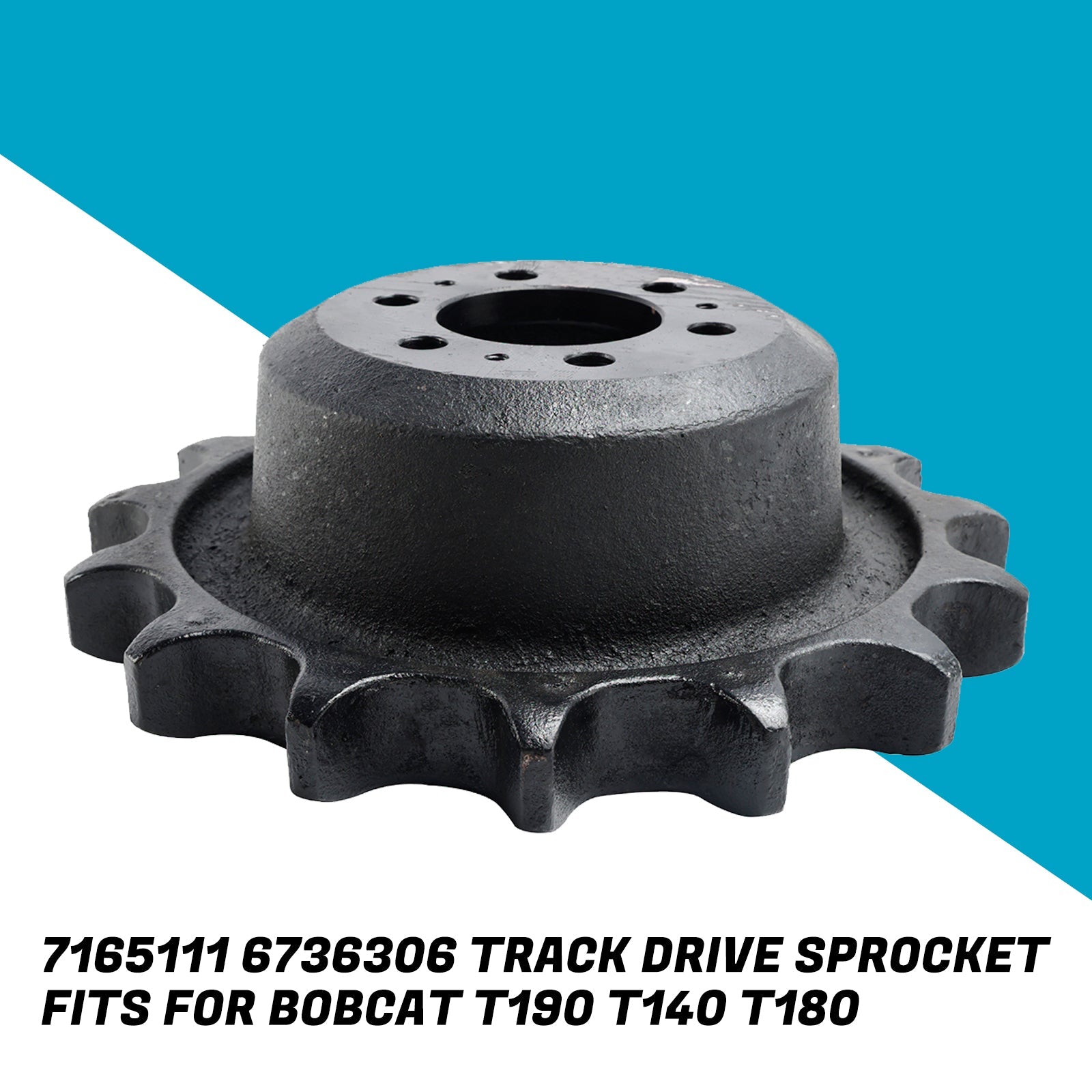 Drive Sprocket for Bobcat T140, T180 & T190 Compact Track Loaders, Replaces 7165111, 6736306 (15T, 6-Hole)