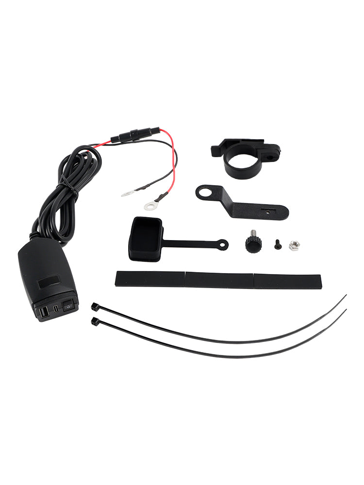 Motorcycle USB Super Fast Charging Handlebar Holder PD+QC3.0 Tpye-C Mobile Phone