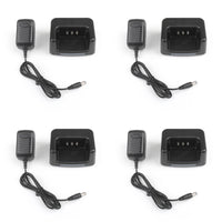 4Set Desktop Battery Charger For TYT MD-380 Two Way Radio USA Plug