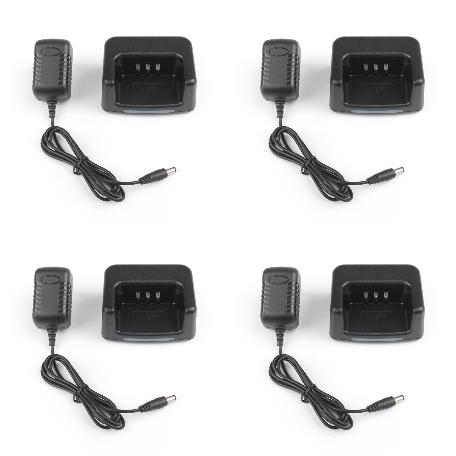 4Set Desktop Battery Charger For TYT MD-380 Two Way Radio USA Plug