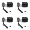 4Set Desktop Battery Charger For TYT MD-380 Two Way Radio USA Plug