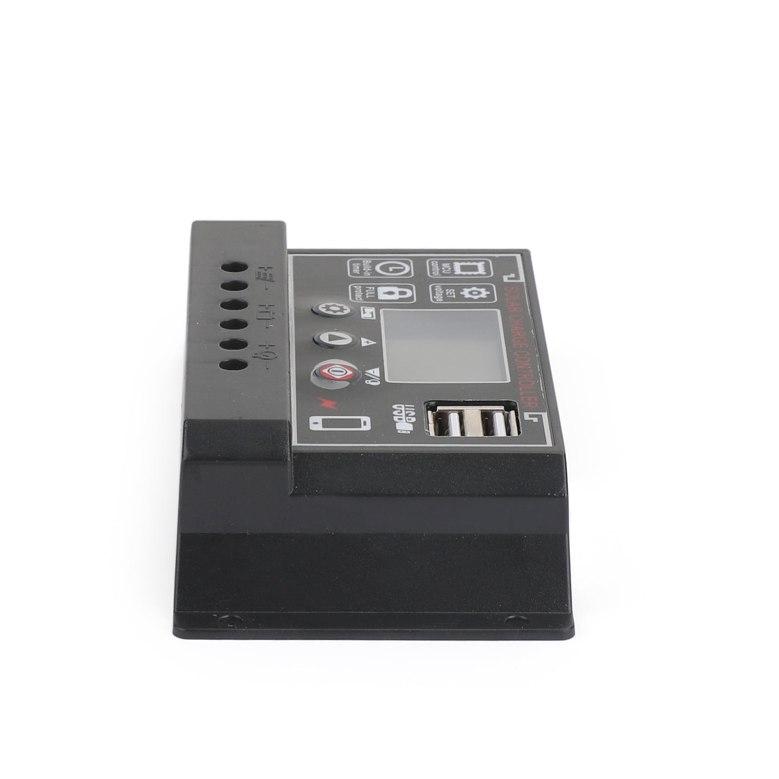 30A 12V/24V Solar Panel Battery Regulator Charge Controller PWM 4-Stage Dual USB