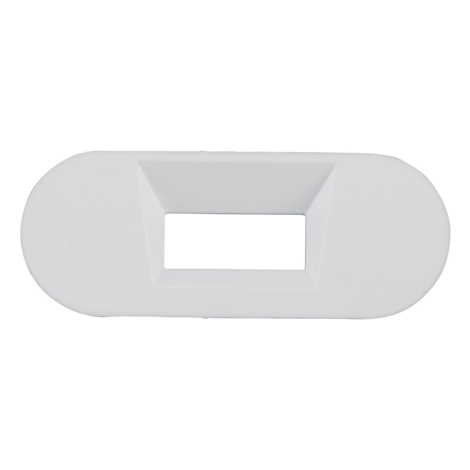 W11545554 Washer Lid Lock Bezel for Whirlpool, Maytag & Kenmore, Replaces AP7018858 (White)