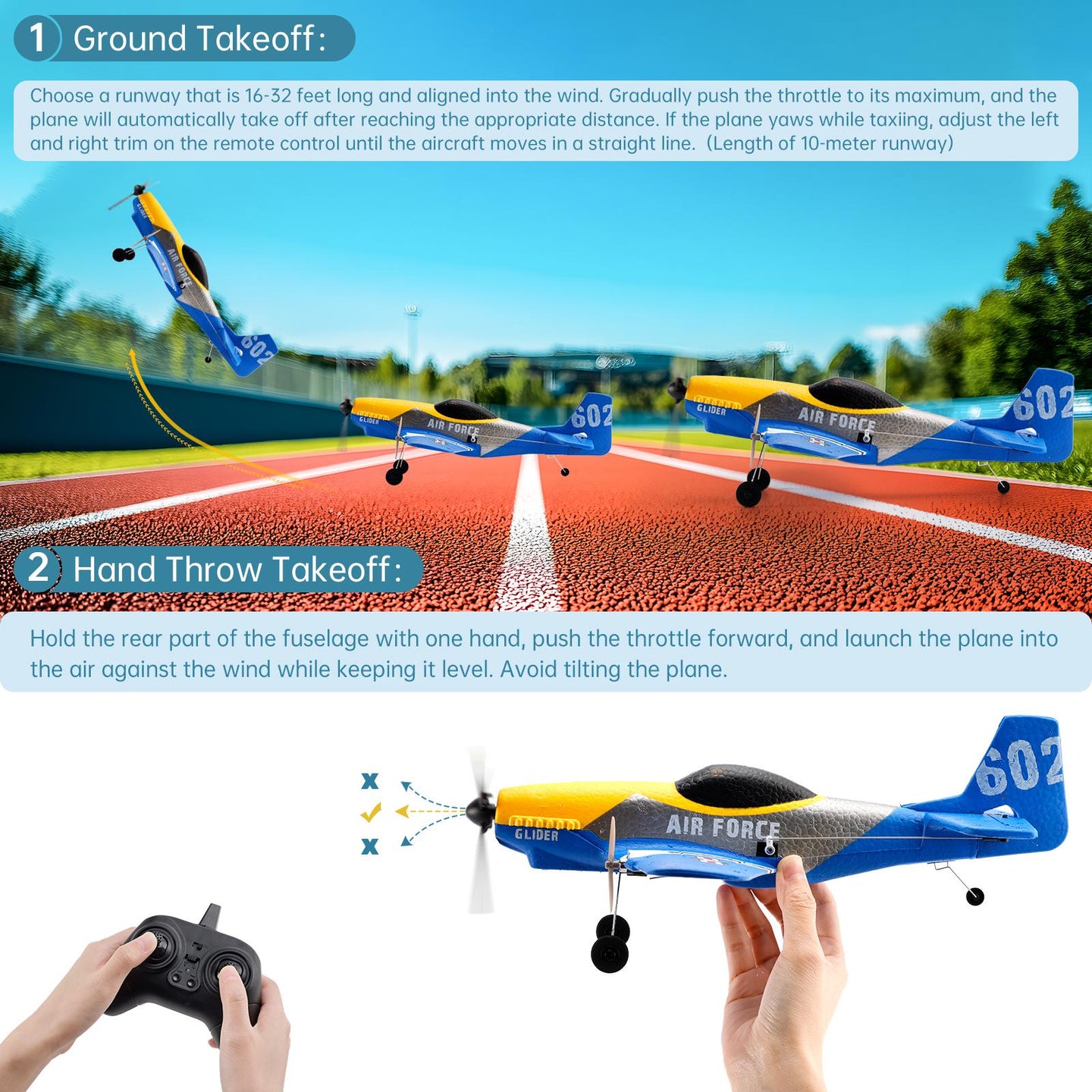RC Fighter Airplane Collection – BF-109 & P-51 Mustang Models