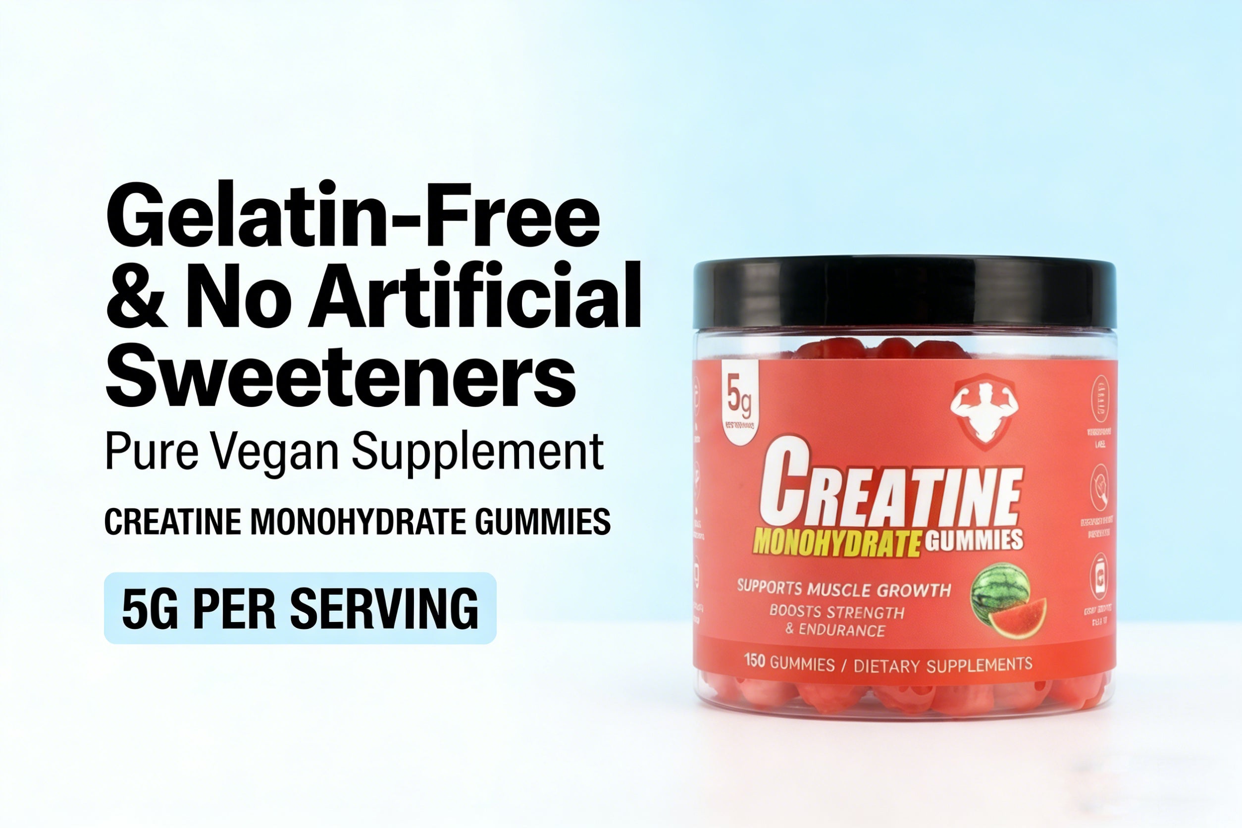 Topteng  Watermelon-flavored Creatine Monohydrate Gummies