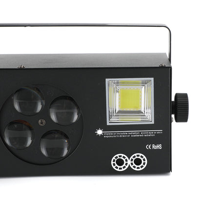4-in-1 80W RGBW LED Stage Light with Pattern Strobe DMX DJ Disco Party Lighting + Remote