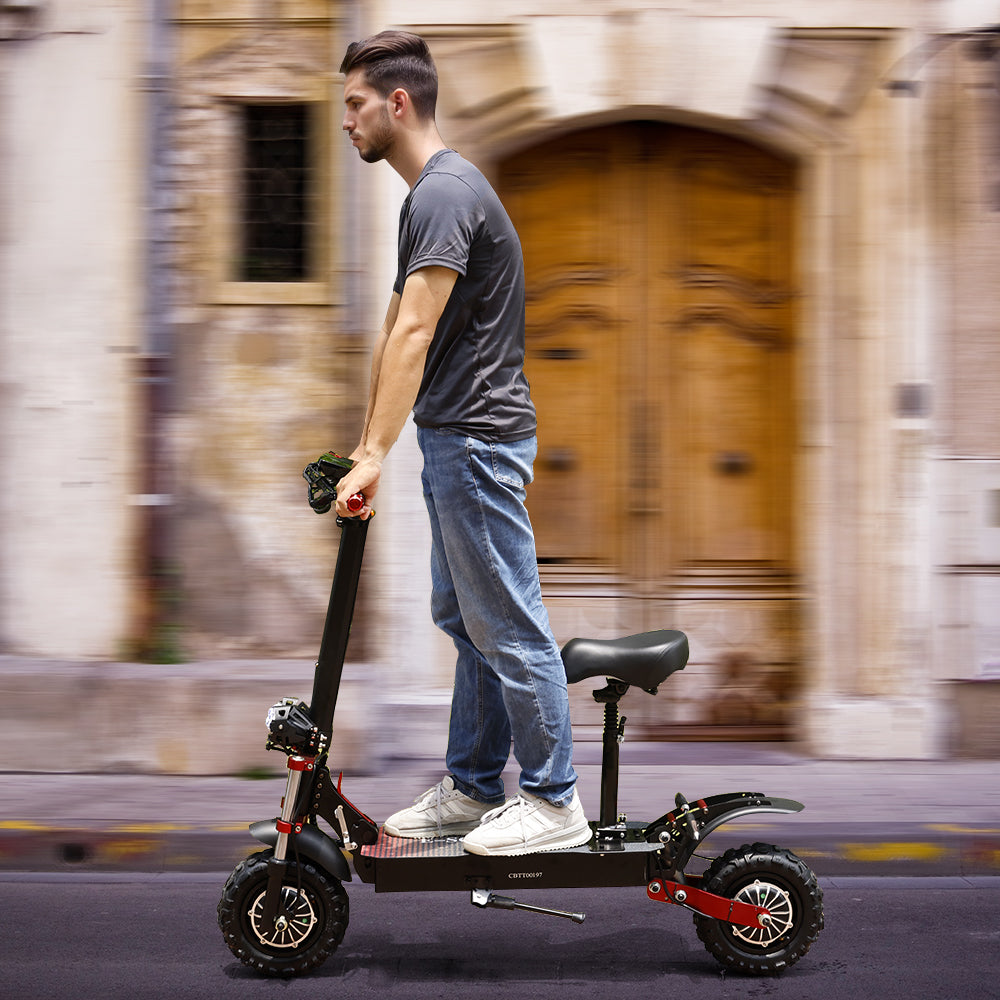 2000W 21ah off-road alloy electric scooter for adult，With large display screen,  Dual drive 12" tires (Copy)