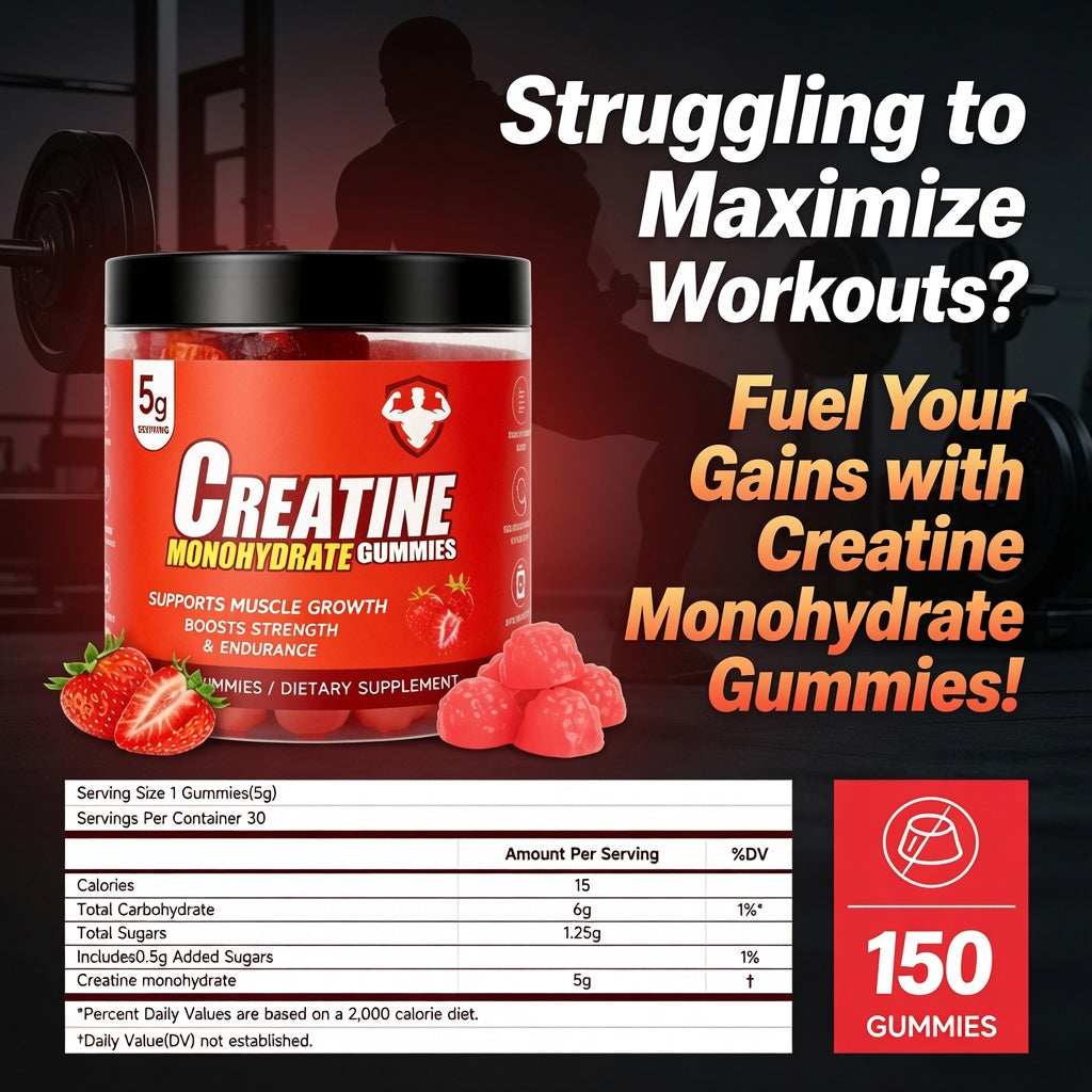 Topteng  Strawberry-flavored Creatine Monohydrate Gummies