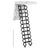 Electric Folding Attic Ladder, 11-Step for up to 9.5ft Ceilings, Fits 43.31" x 31.5" Opening, 660 lbs Capacity (Black/Red)