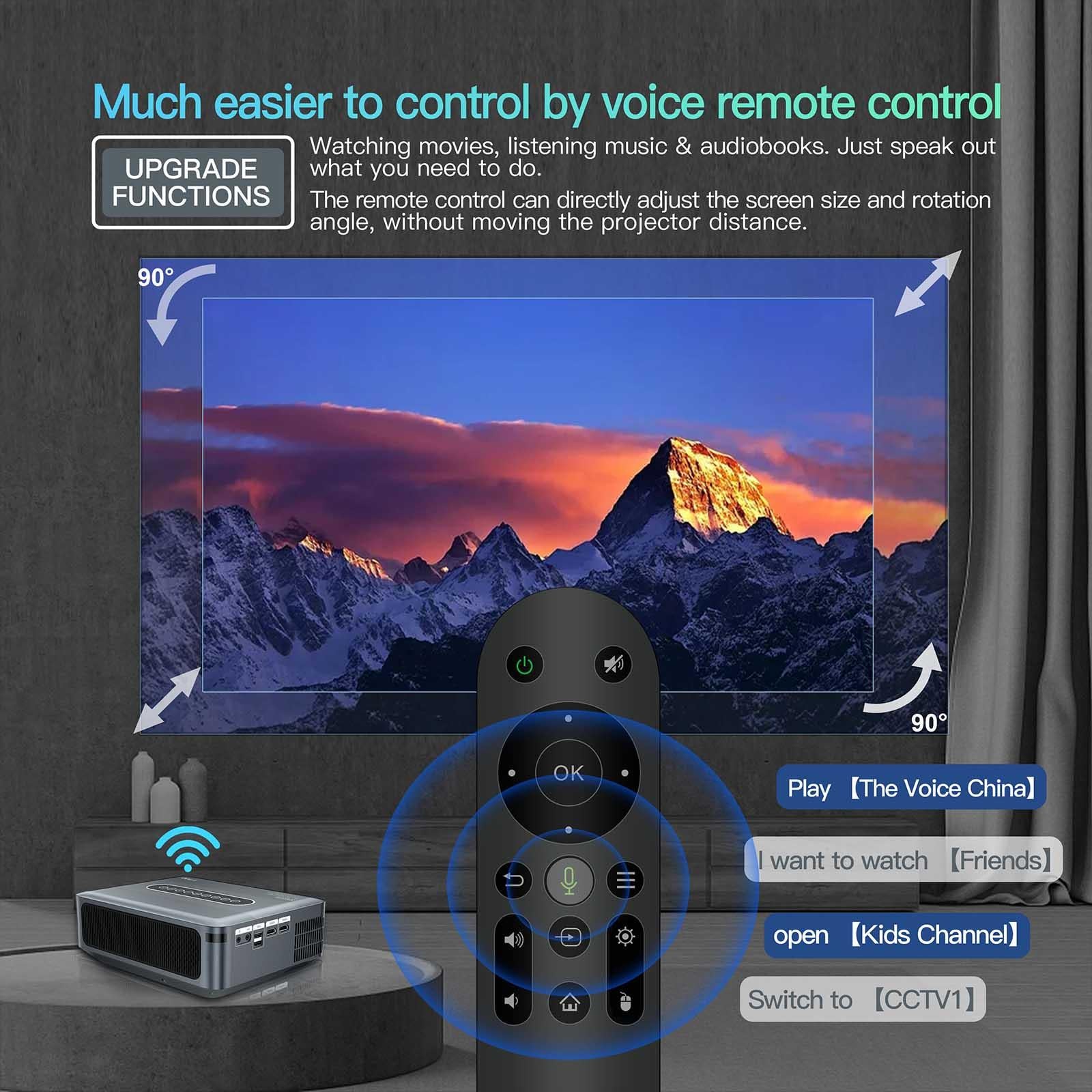 Smart Wireless Multi-Mode Remote Projector