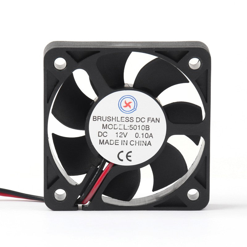 Fan Pin 12V 0.1A 10mm 2 5010B x Ball 50mm Bearing Cooling DC SHL Brushless