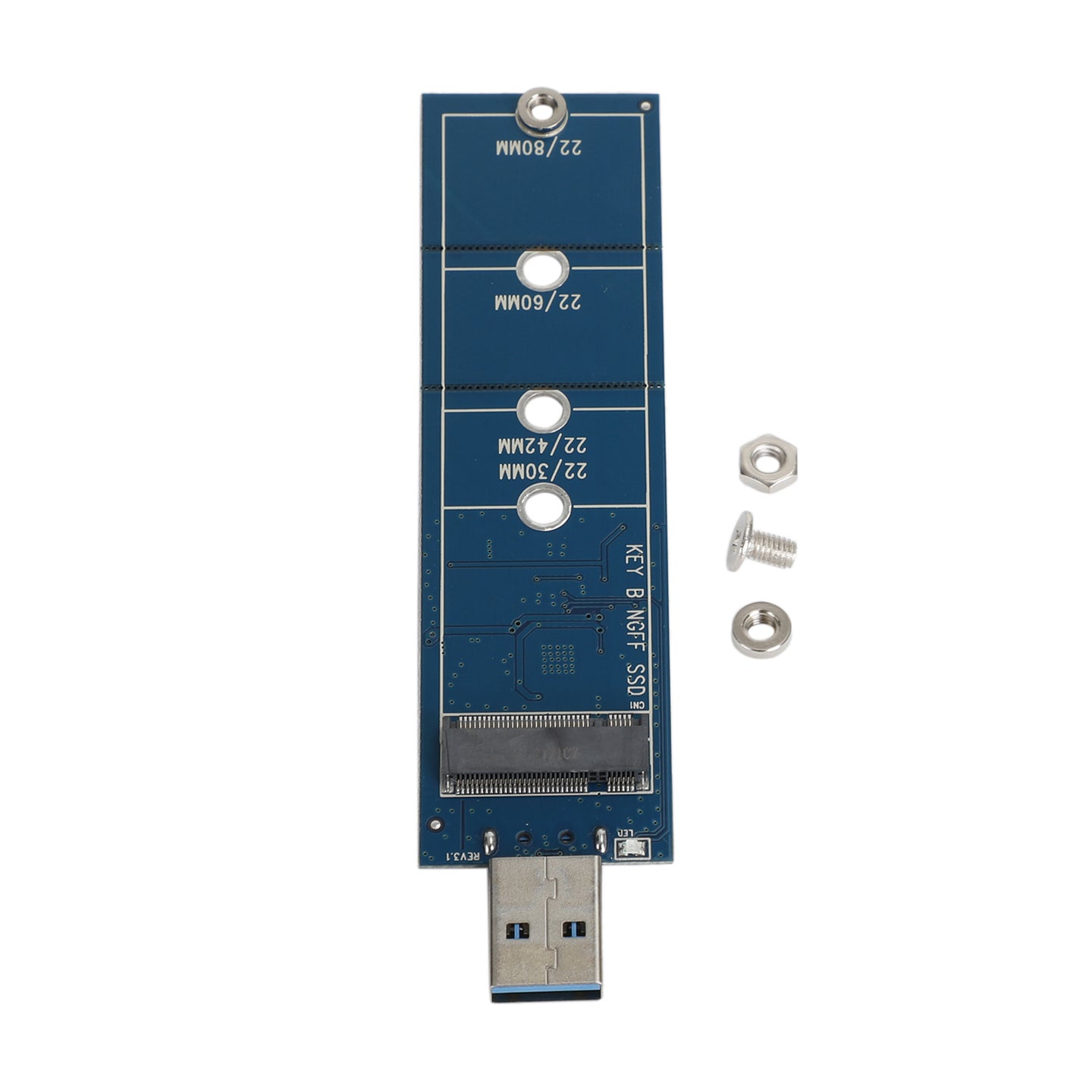 M.2 to USB Adapter SATA Protocol Support 2230 2242 2260 2280 for Windows MAC OS
