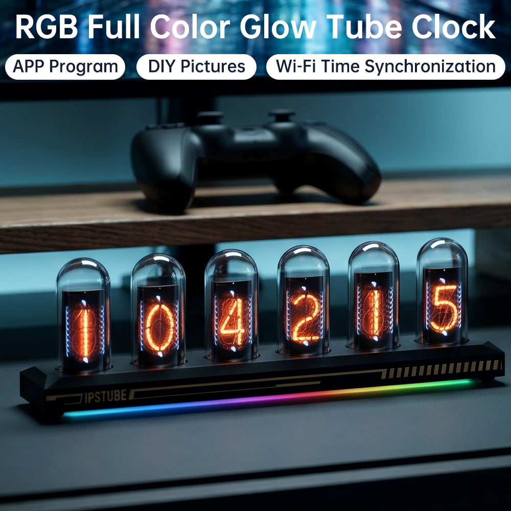 Nixie Tube Clock with WiFi SYNC 12/24H Display Required A Retro Gift for Friends