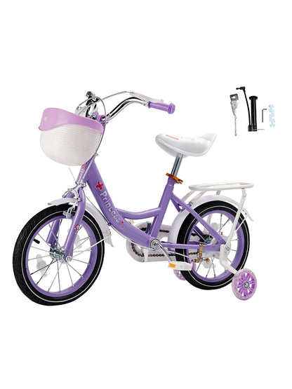 16"/18" Children Princess Bicycle Girls Bike with Removable Training Wheels Pink