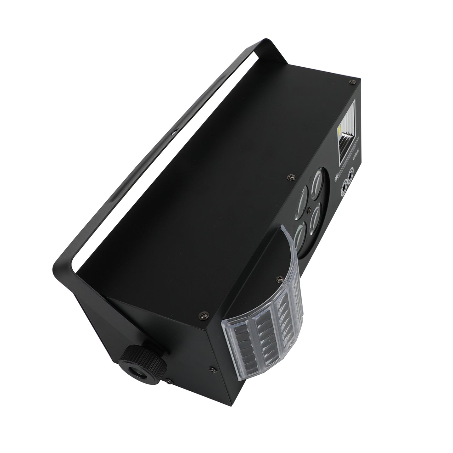 4-in-1 LED DJ Party Light with RGBW Pattern, Laser & Strobe Effects, DMX & Remote Controlled Stage Lighting