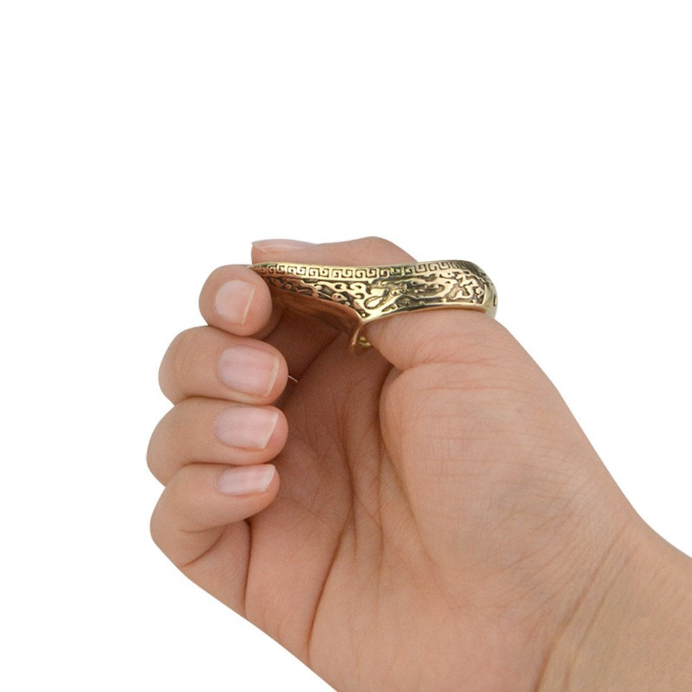 Archery 22mm Copper Thumb Ring Finger Guard Protector Gear Bow Hunting