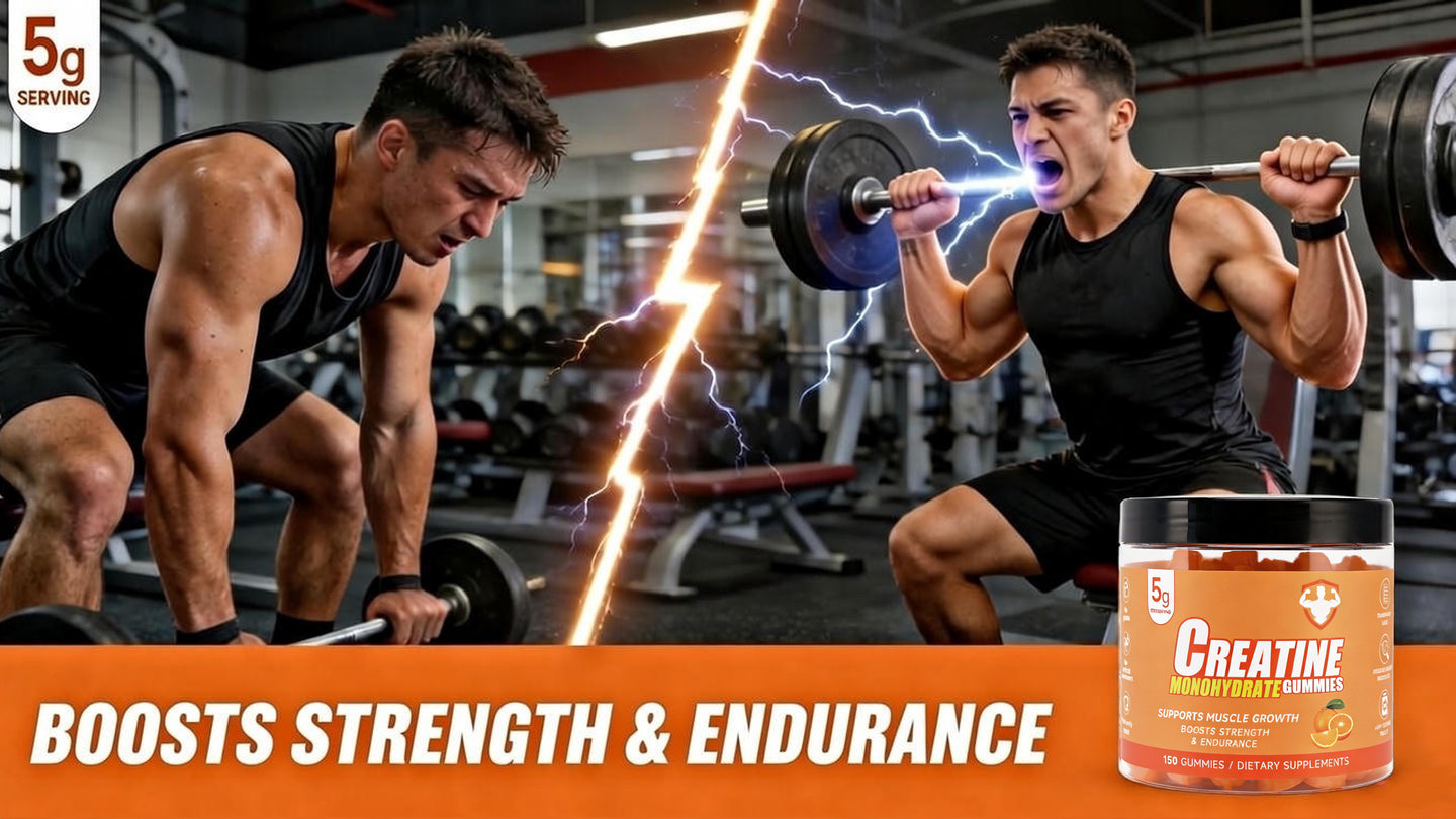 Topteng Orange-flavored Creatine Monohydrate Gummies