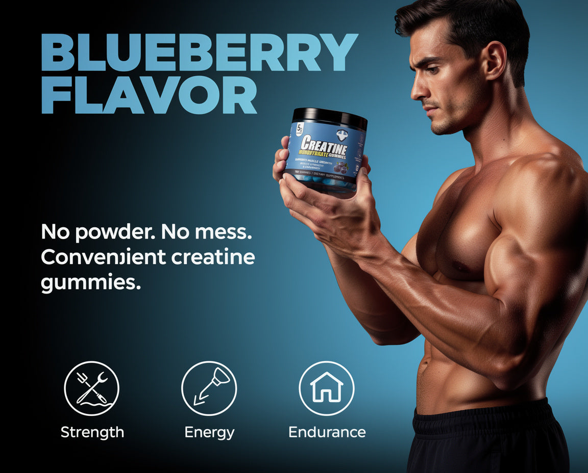 Topteng  Blueberry-flavored Creatine Monohydrate Gummies