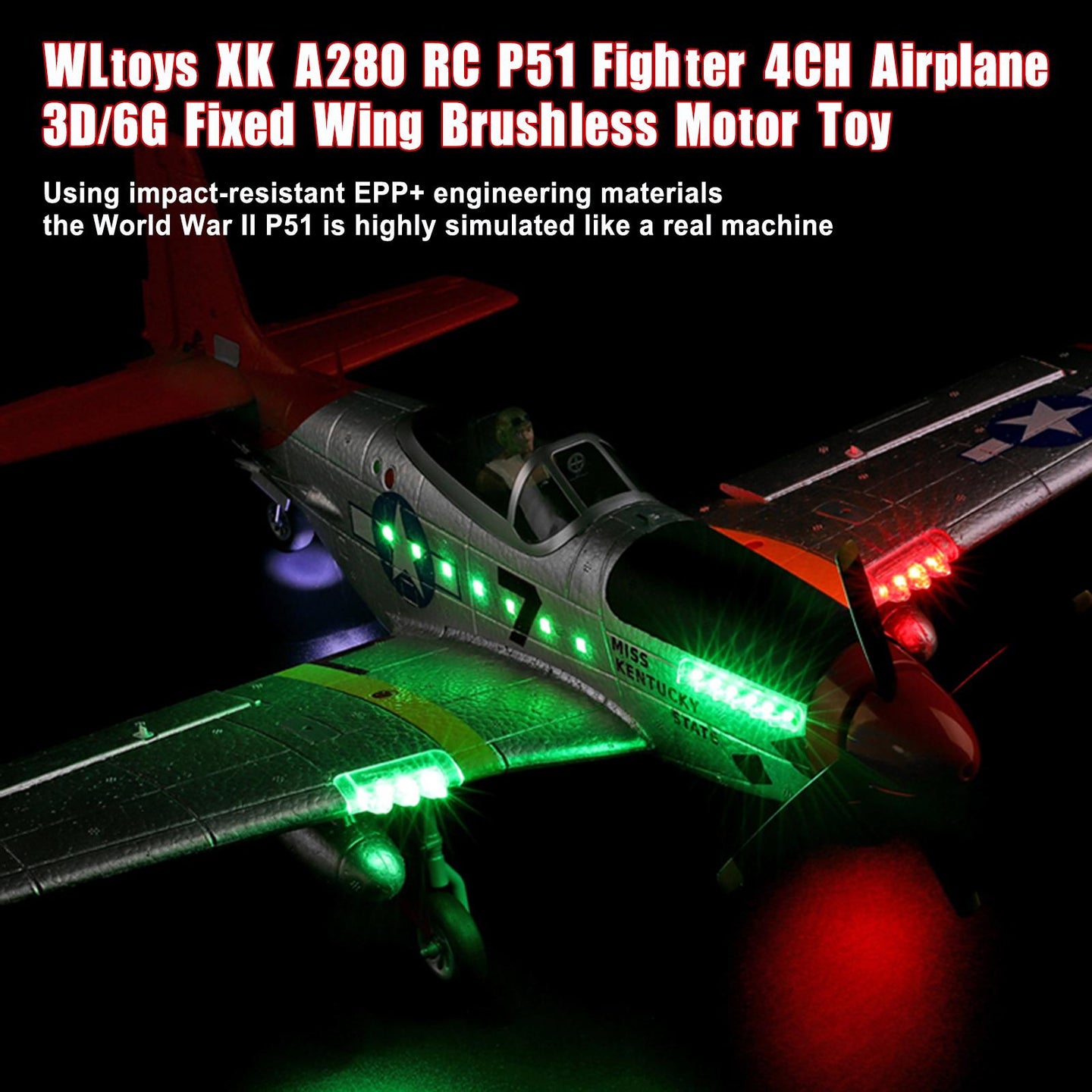 RC Fighter Airplane Collection – BF-109 & P-51 Mustang Models