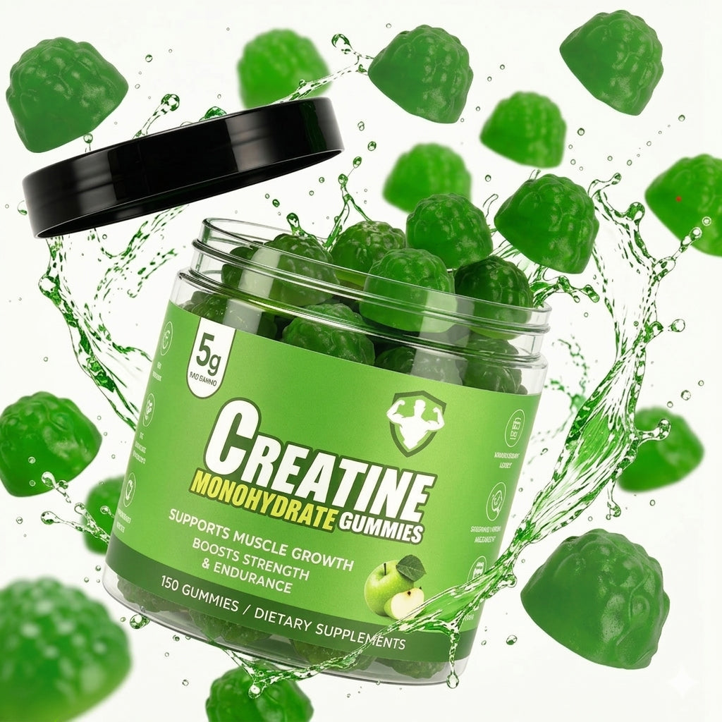 Topteng  Green Apple-flavored Creatine Monohydrate Gummies