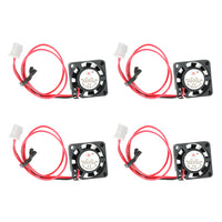 4Pcs Brushless Cooling Blower Fan 12V 0.06A 2006 20x20x6mm Sleeve 2 Pin Wire