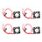 4Pcs Brushless Cooling Blower Fan 12V 0.06A 2006 20x20x6mm Sleeve 2 Pin Wire