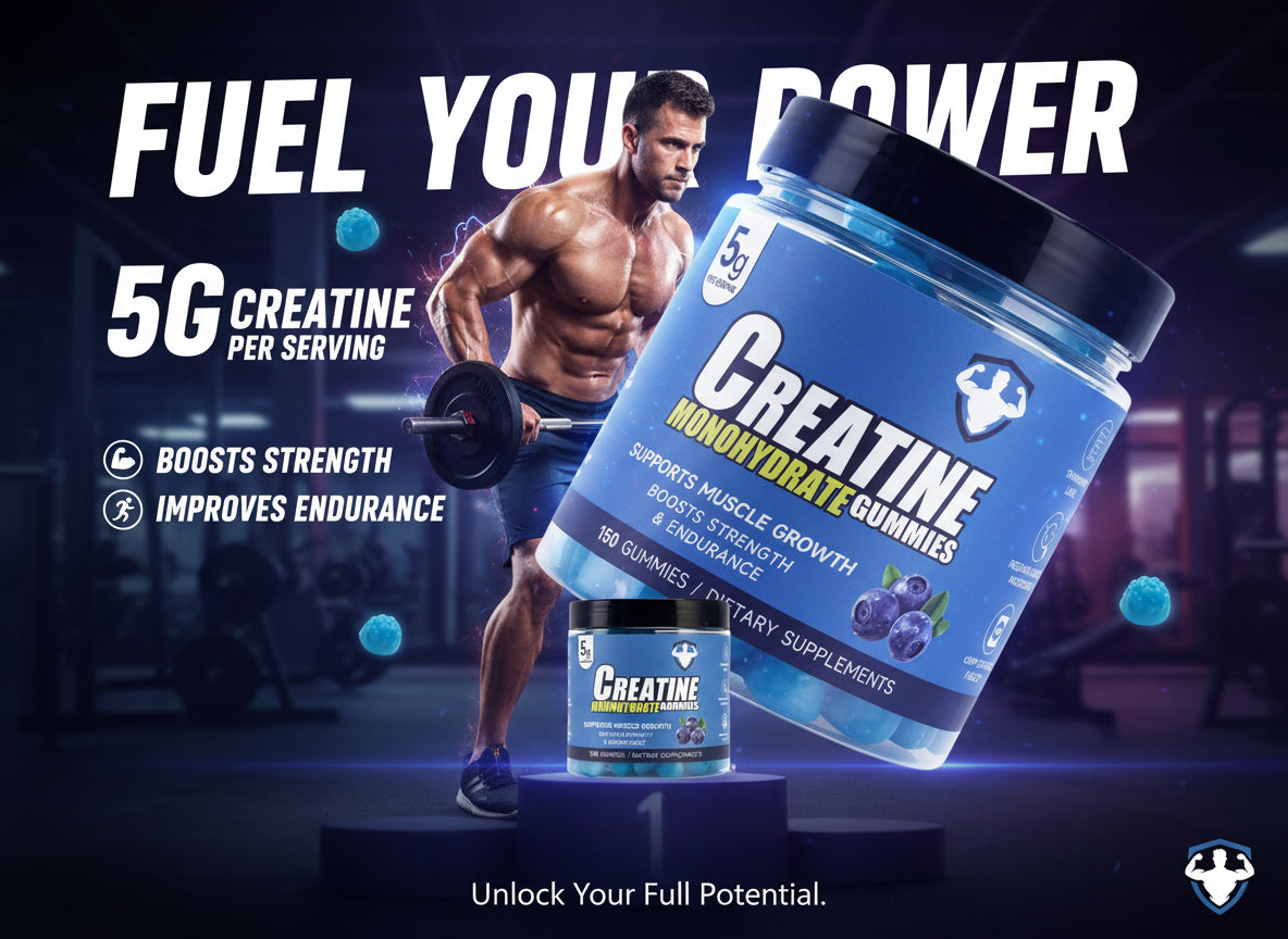 Topteng  Blueberry-flavored Creatine Monohydrate Gummies