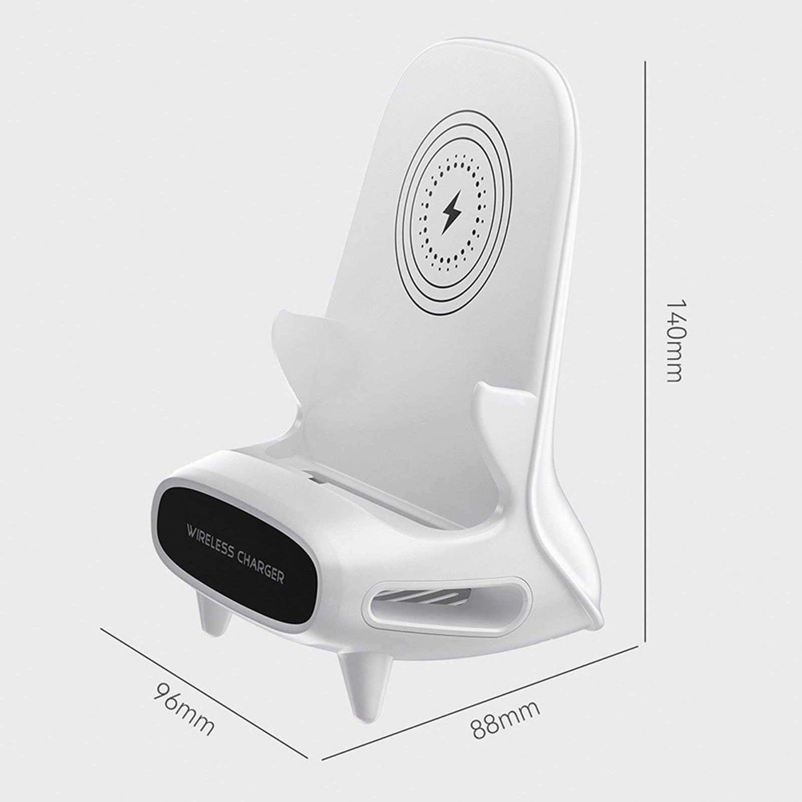 3 in 1 Mini Chair Wireless Fast Charger Phone Stand with Speaker Charging Stand