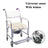 3-in-1 Shower Toilet Wheelchair ¨C Adjustable Commode Chair for Elderly or Patients