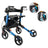 Lightweight Rollator Walker for Seniors ¨C Foldable with Seat & Brakes