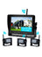3 Camera Wireless AHD 1080P Backup Camera System with 7" Split Screen Monitor & DVR Recording for Truck, RV, Trailer