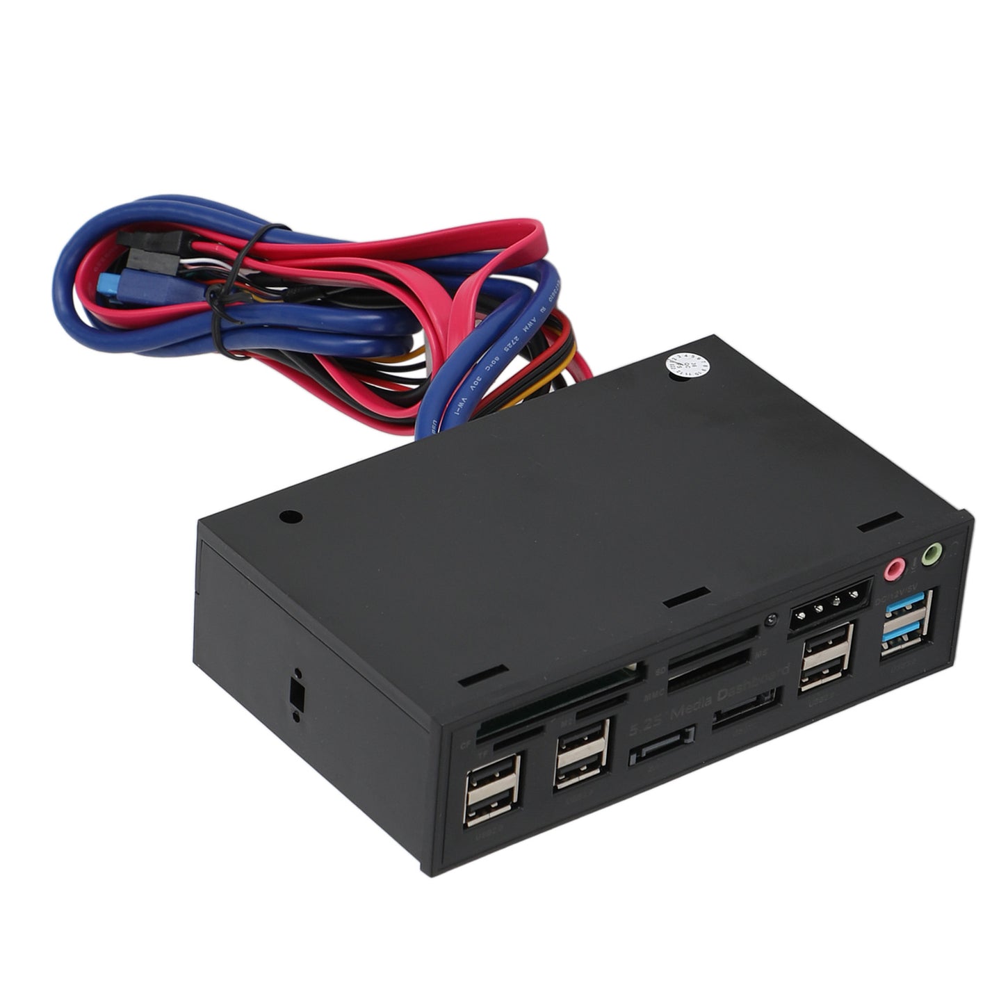5.25" USB 3.0 SATA eSATA PC Front Panel Media Dashboard Internal Card Reader