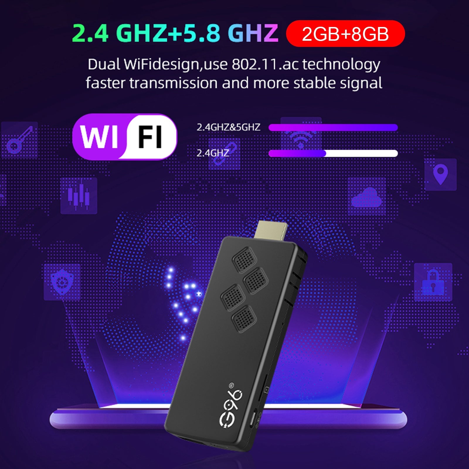 G96 TV Stick Android 13 | 2GB? | 4K Streaming with Bluetooth Remote