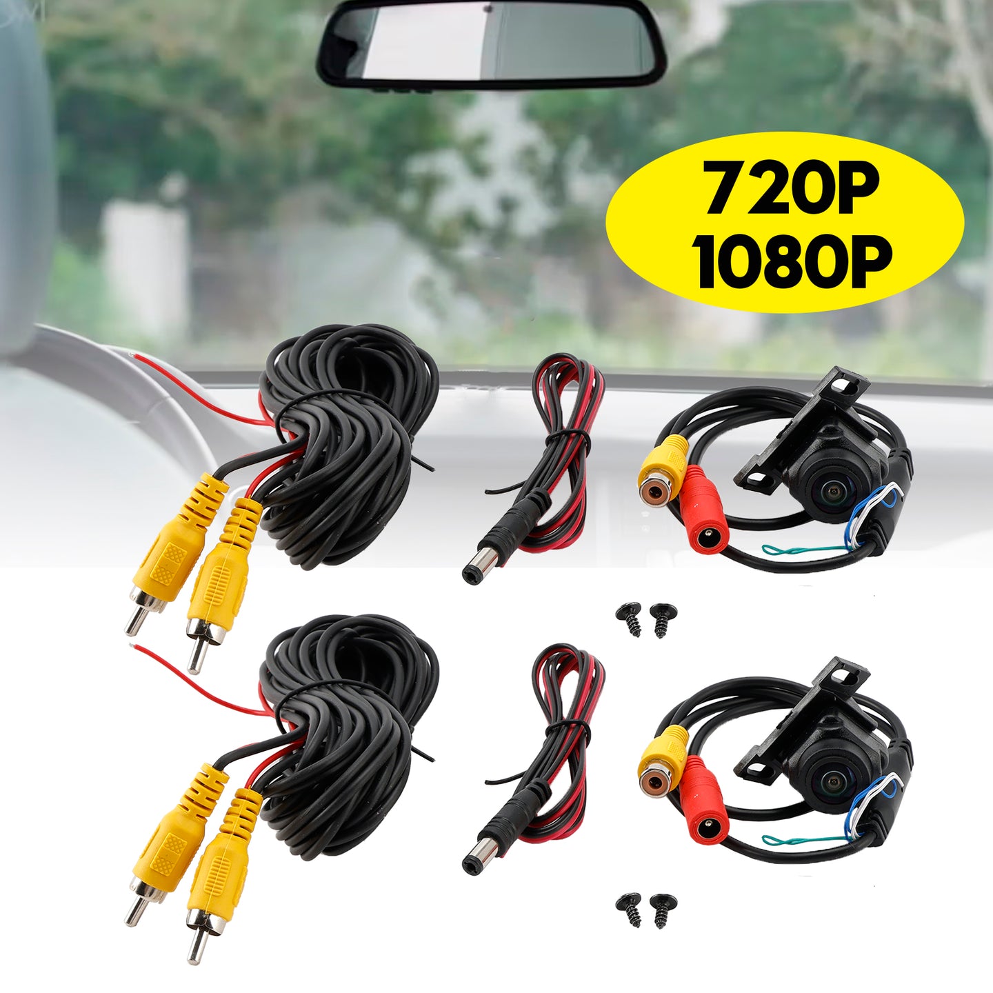 AHD/CVBS Three-Switch Rear View Car Camera Starlight Android Large Screen Image