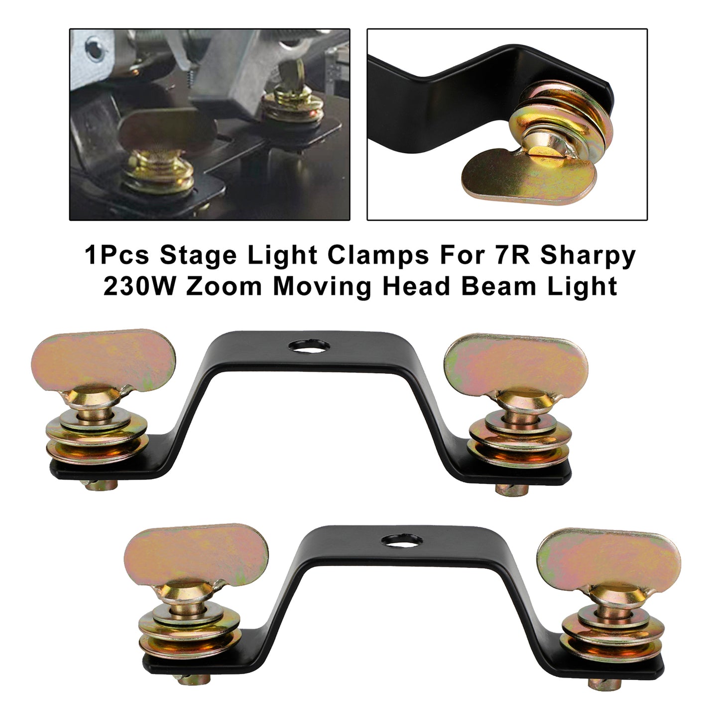 1Pair Stage Light Clamps For 7R Sharpy 230W Zoom Moving Head Beam Light