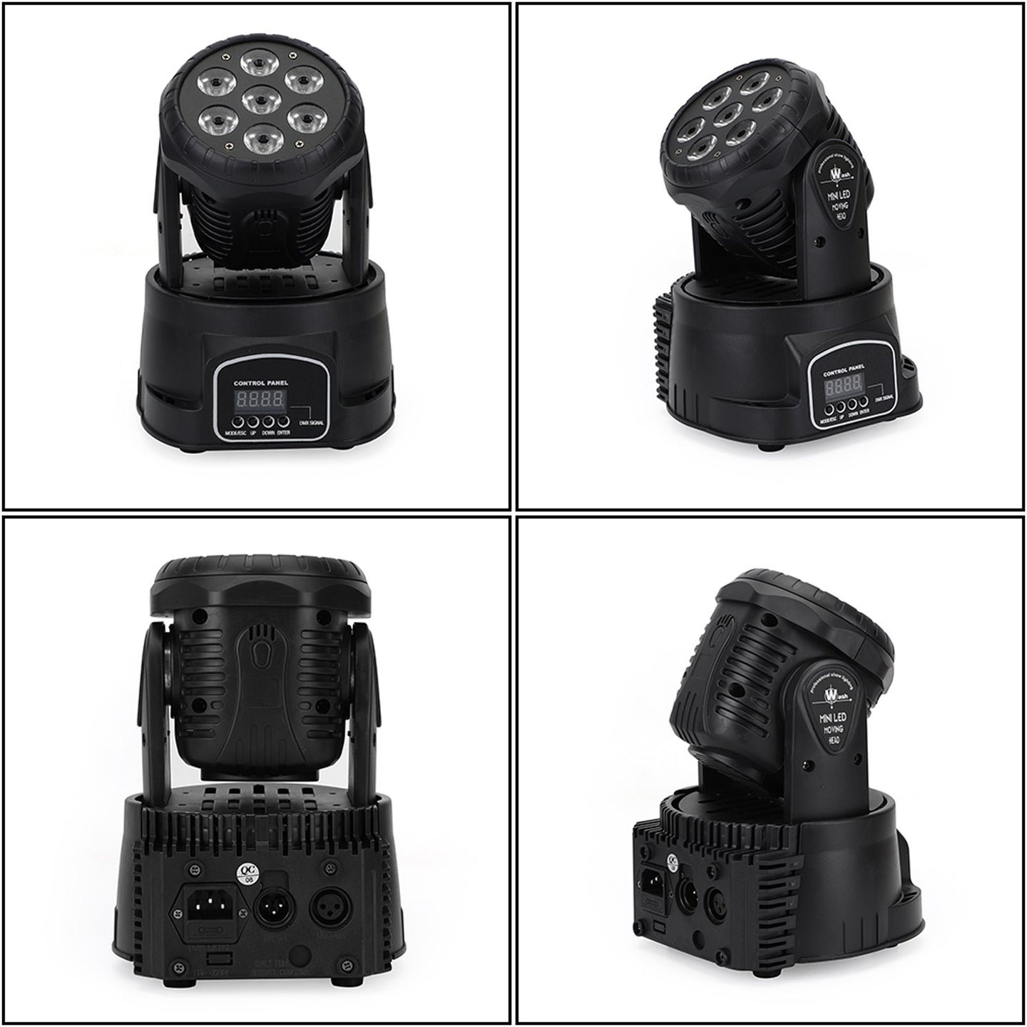 4Pcs 7 x10W Moving Head Stage Light 70W 7 LED RGBW DMX DJ Stage Party Lighting