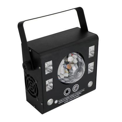 4-in-1 RGB LED Disco Party Light – DJ Stage Magic Ball Strobe & Beam DMX Lighting