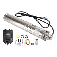 750W 48V Solar Submersible Borehole Pump with MPPT – 3 Inch Deep Well Screw Pump, Max Head 140M
