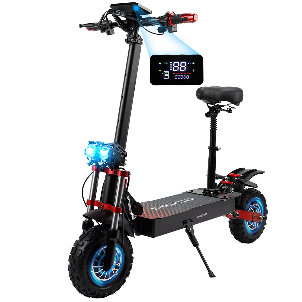 2000W 21ah off-road alloy electric scooter for adult，With large display screen,  Dual drive 12" tires (Copy)