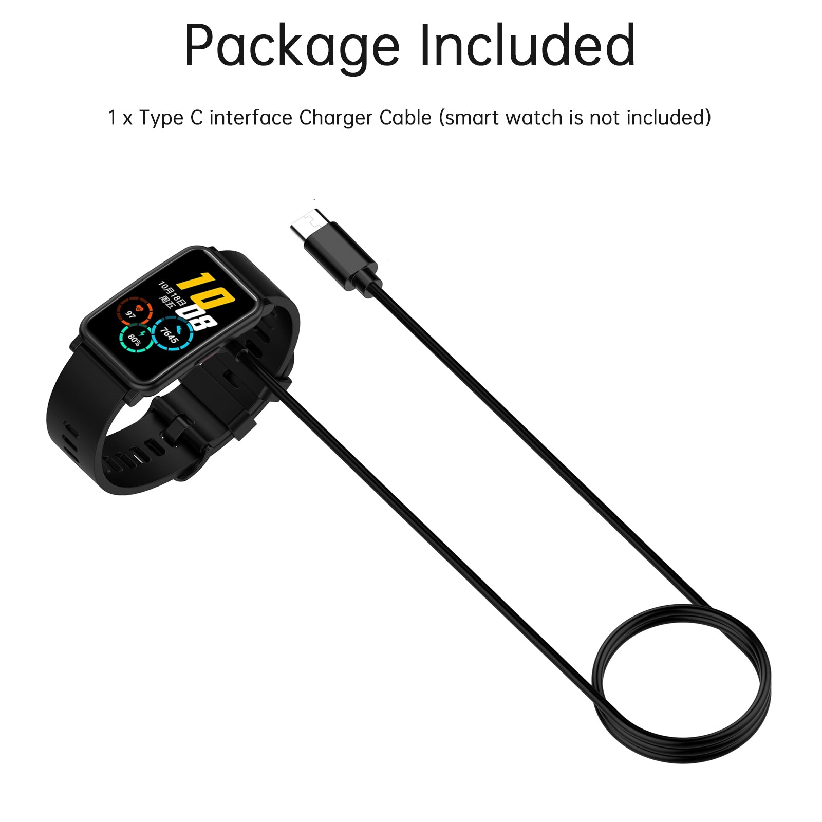 Type C Charging Cable Band 7 8 9 Base Charger Adapter For Huawei Fit3/2/SE/mini