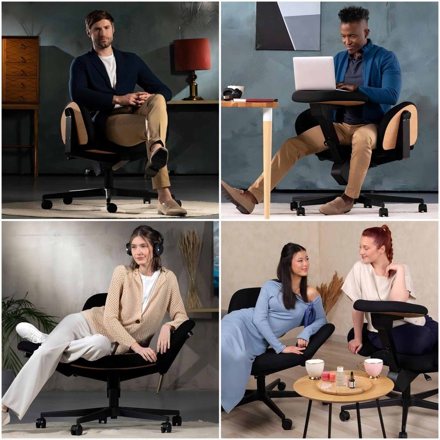Multifunctional Transformable Meditation & Office Chair for Improved Posture