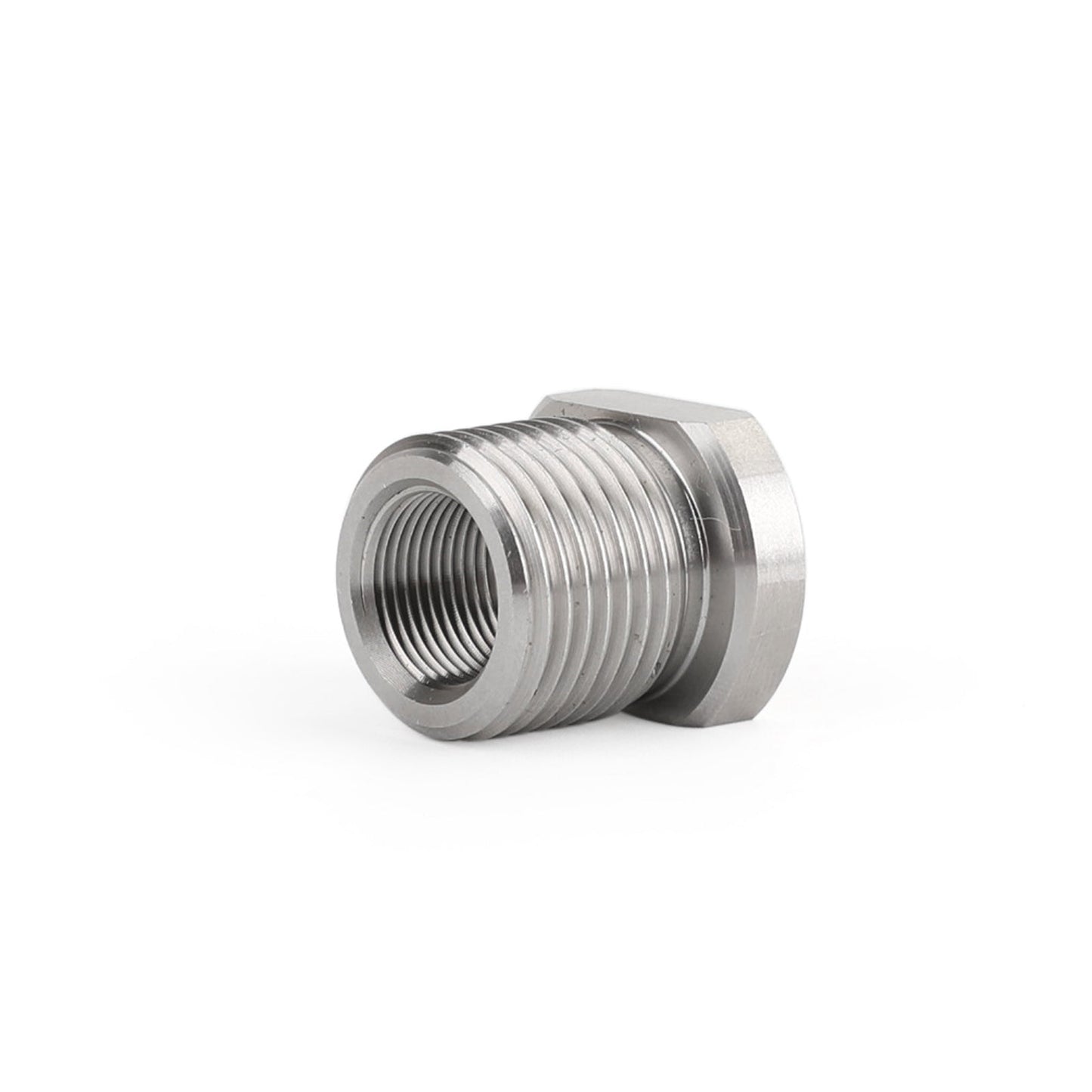 1/2-28 to 3/4-16 Threaded Oil Filter Adapter Stainless Steel