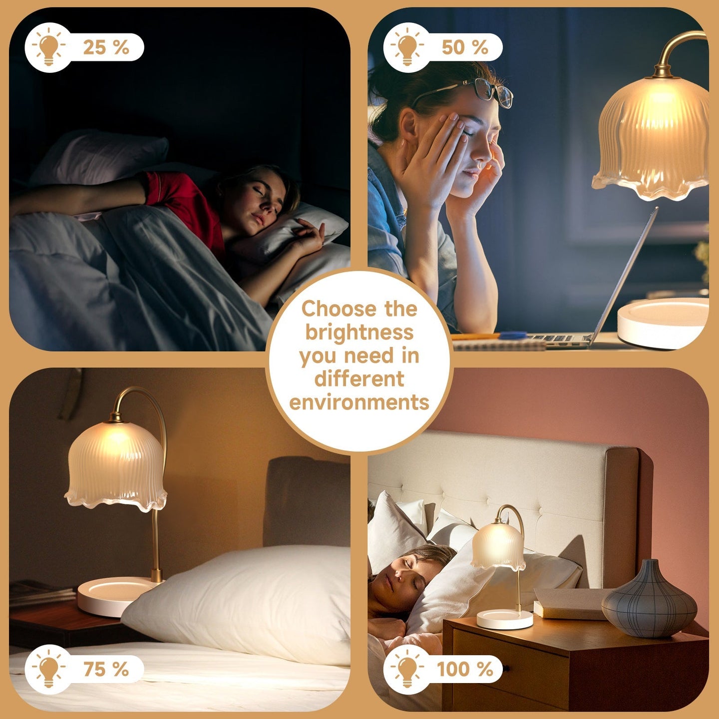 Dimmable Candle Warmer Lamp - With Timer